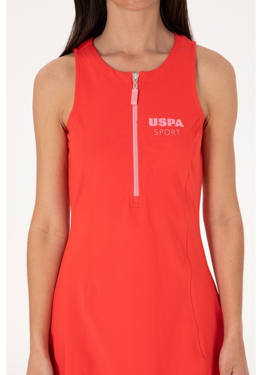 U.s. Polo Assn. Kadın Kırmızı Elbise Örme 50300711-vr213 Rısk Red Kırmızı