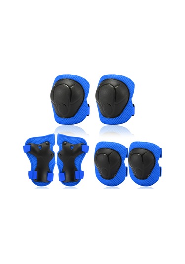 Hallow-çocuklar Diz Pedleri Set 6 İn 1 Koruyucu Dişli Kiti Y12573bl