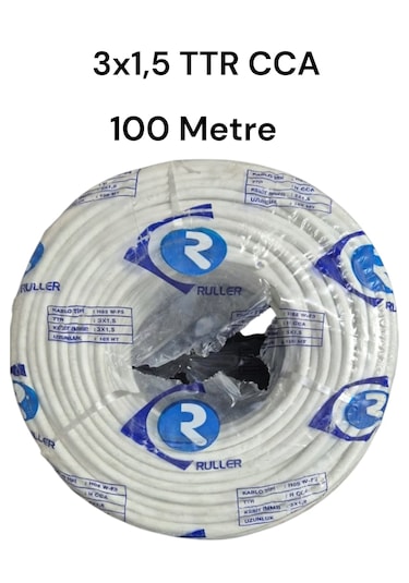 Ruller 3x1.5 Ttr Cca Tam Kesit Kablo 100 Metre