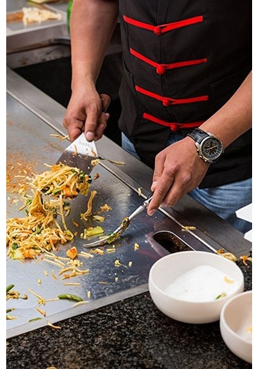 Qerhome Ahşap Saplı Paslanmaz Çelik Spatula Pasta Tatlı Baklavacı Spatulası Metal