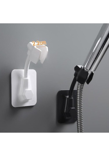 Primepickings Sarı 360 Ayarlanabilir Banyo Duş Başlığı Tutucu Duvara Monte Duş Başlığı Memesi Tutucu Br 2 Katlı Gri