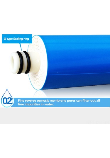 Dofolink 75g Saf Su Filtresi, 0.0001 Mikron Taze Su Filtrasyonu, 2-3 Yıllık Kullanim Süresi, Kolay Kurulum Ro Membran Filtre