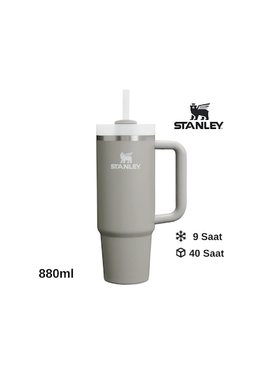Stanley Quencher H2.o Flowstate Tumbler Pipetli Termos 0.8l Pipetli Matara Gri
