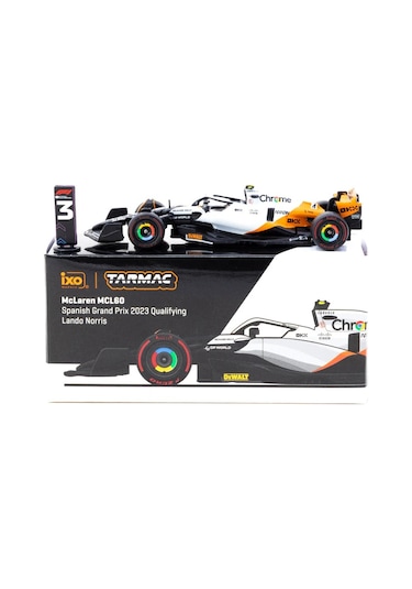 Tarmac Works X İxo Models 1/64 Mclaren Mcl60 Spanish Grand Prix 2023 Qualifying 4 Lando Norris - Global64