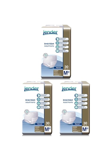 Jender Emici Külotlu Yetişkin Hasta Bezi M 90 Adet