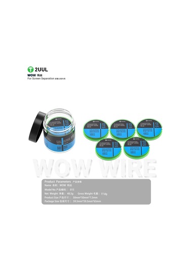 2uul Ws-015 Tungsten Keskin Ekran Ayırma Teli 0,015 Mm