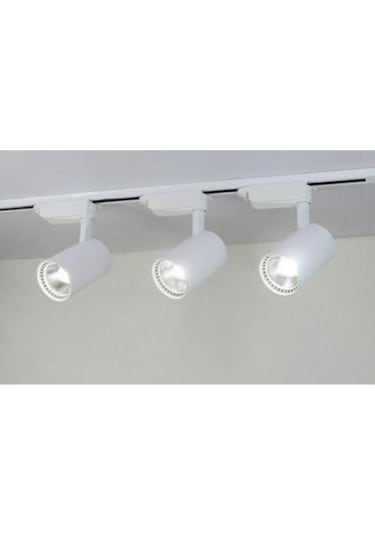 30W Led Ray Spot 3Lü Set -Beyaz Kasa -Beyaz Işık