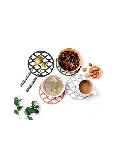 Silikon Bardak Altlıkları Isıya Dayanıklı Kaymaz Mutfak Bardak Altlıkları 4'lü Paket Diğer