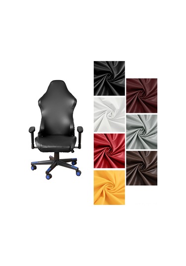 Skycity Su Geçirmez Kedı Tırnak Koruyucu Pu Materiyal Elastik Ofis Oyun Koltuk Örtüsü L Beden, Açık Gri DiğER