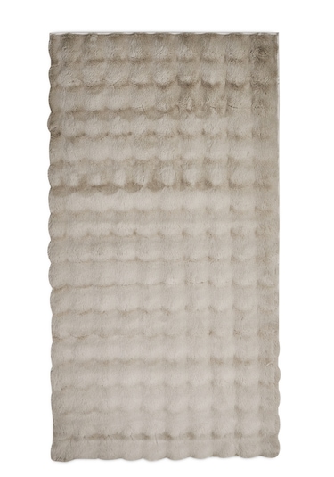 Yünteks Bubble Kabartmalı Peluş Post Halı 90x150 Vizon