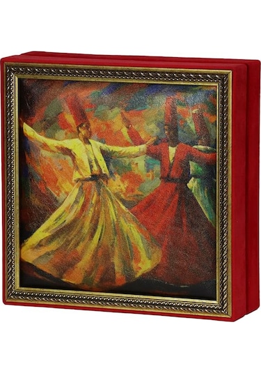 Semazen Tablo Çikolata Kutusu Takımı 25 Bölmeli 25x25 Cm