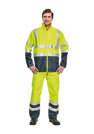 Cerva Epping Reflektörlü Yağmurluk Ceket Sarı/Lac.