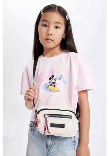 Defacto Kız Çocuk Twill Çapraz Çanta C2676A8NSBG26 Bej