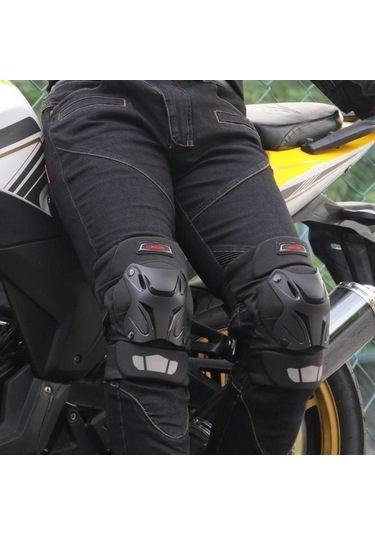 Didadodo Yeşil Çift Profesyonel Diz Pedleri Köpük Dolgu Knepads Koruyucu Yarış Motosiklet Yeşil