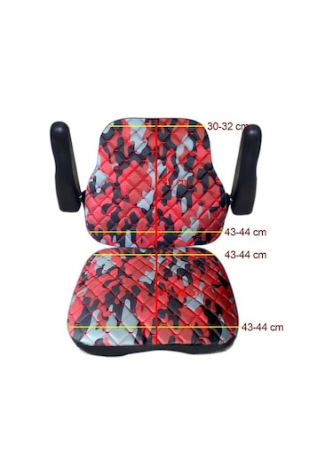 Kabinli Traktör Koltuk Kılıfı- Kırmızı Kamuflaj-Ithal Impertex