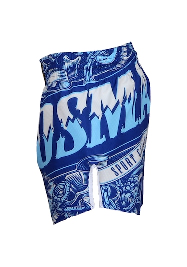 Dosmai Dijital Baskılı Snake Spor Şort Mavi Fgs238 Mavi