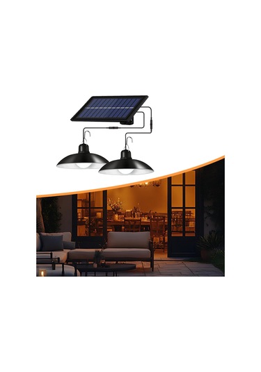 Suntek Güneş Enerjili Sarkıt Işıklar Ahır, Sera, Kamp Sıcak Beyaz