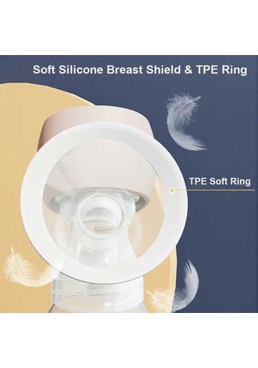 Yaleker Taşınabilir Elektrikli Göğüs Pompası - 2 Mod, 9 Emiş Seviyesi, Sessiz, 180ml Şişe