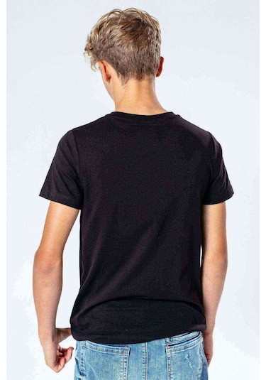 Nasa Astronaut Baskılı Unisex Çocuk Siyah T-Shirt (528311834)