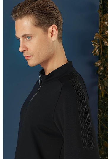 Swt 012 Swea Slim Fit Lacivert Spor 47 - Sweatshırt Lacivert