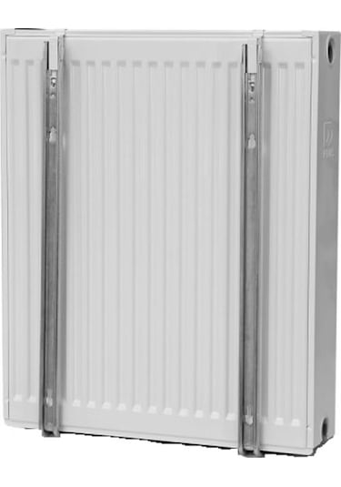 Panel Radyatör Ayağı Duvara Montaj Konsolu 60 Cm Yaylı Konsol-Metalik Gri