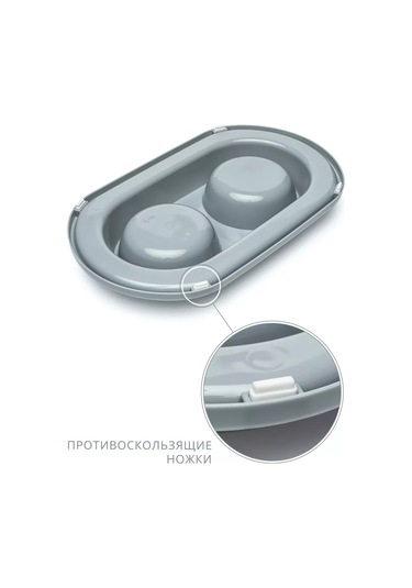 Al'ternativa Kedi Ve Köpekler İçin Çiftli Kap, Gri 178093932