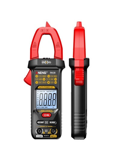 Yunboo Aneng Pn135 Akıllı Sulu Alet 600a Ac Akım, Ac/dc Voltaj, Kapasite, Ohm Ölçer, Ncv, 4000 Sayım, Abs Malzeme, Kırmızı Pil Dahil Değil