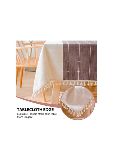 Pazly Bohem Tarzı Lavanta Kare Masa Örtüsü - Yıkanabilir, Buruşmaz 140x140 Cm Mor - Bohem Tasarım, Mor Renk Mor