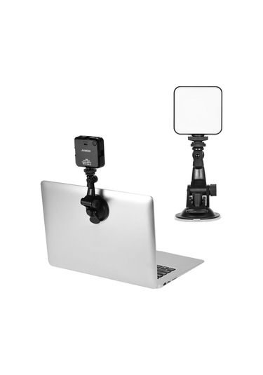 Andoer W64 6 W Mini Video Konferans Aydınlatma Kiti Siyah Siyah