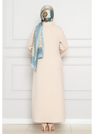 Cırt Cırtlı Oysho Elbise-bej-4485 Bej