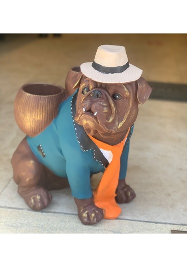 By Ari Şapkalı Bulldog Saksı Bd158-2 Diğer
