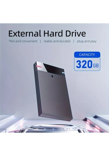 Boatshop1 320gb Taşınabilir Harici Sabit Disk Usb 3 0 Yüksek Hızlı Okuma Yazma Pc Laptop Telefon Uyumlu
