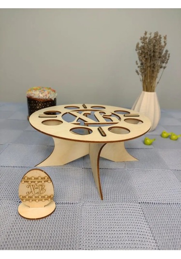 Woodiks Paskalya Yumurtaları Ve Paskalya Çöreği Standı 152009295 Bej