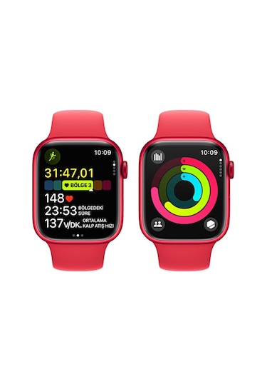 Apple Watch Series 9 GPS + Cellular 45 MM Alüminyum Kasa M/L Akıllı Saat (Apple Türkiye Garantili)