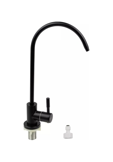 Oute Filtre İçin Tekli Su Musluğu, İnce Akışlı 178590751 Siyah Mat