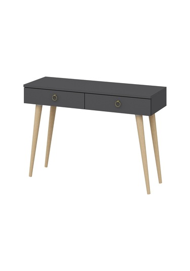 Dekorosso Arden Ahşap Ayaklı Modern Dekoratif Dresuar Antrasit