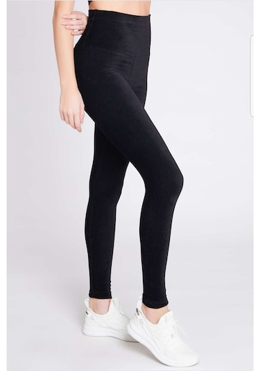 Oroverde Kadife Fitilli Tayt SiYAH