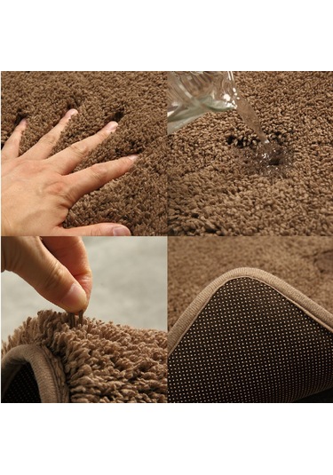 Youtek 2 Parça Banyo Paspas Seti: 50x78 Cm Banyo Paspası Ve 50x40 Cm U-şekilli Tuvalet Paspası, Kaymazsız Tabanlı, Yıkama Makinesine Uygun, Bej Diğer