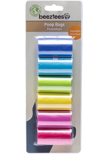 Beeztees Köpek Dışkı Toplama Poşeti, Çeşitli Renklerde, 6x20adet