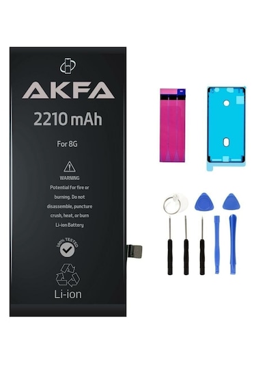 Akfa Apple Uyumlu iPhone  8 Telefon Batarya- 2210 Mah Tamir Seti Model:24ıugy443