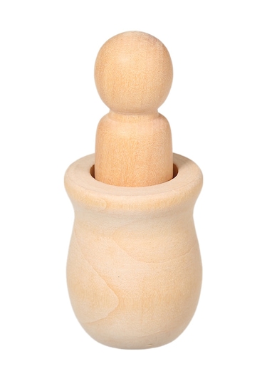 Fosenze 10'lu Ahşap Bebek Seti - Dıy Boyama Ve Dekorasyon İçin El Yapımı Oyuncak Diğer