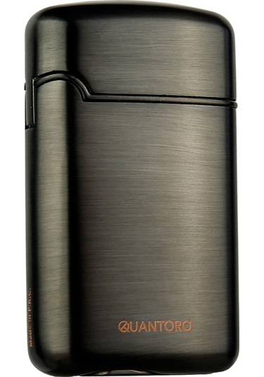 Quantoro Üç Torch Pürmüz Delicili Gunmetal Metal Puro Çakmağı
