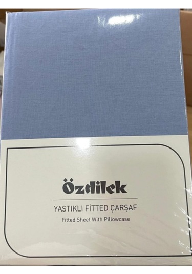 Özdilek Colurist Lastikli Fitted Tek Kişilik Çarşaf Takımı 120 X 200 +30 Cm 30 Cm Yükseklik Buz Mavi Çok Renkli