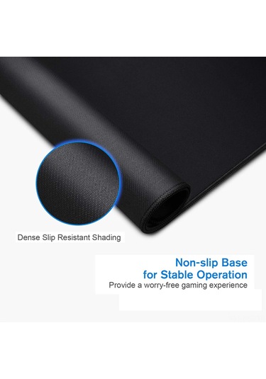 Springsun Oyun Ve Ofis İçin Su Geçirmez Kaymaz 800x300mm Büyük Mouse Pad - Kumaş+lastik Materyal Optik