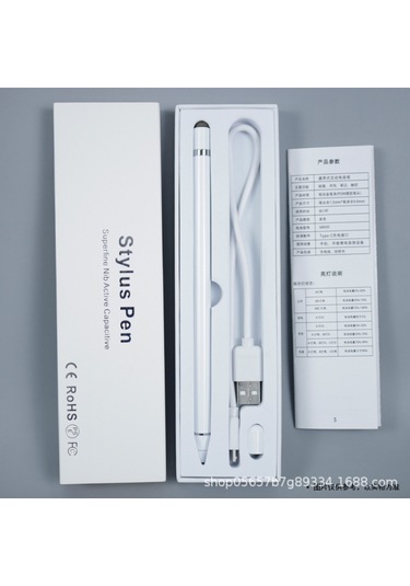 Singree Aktif İpad Uyumlu Kapasitif Kalem Android Tablet Beyaz Universal Dokunmatik Ekran Boyama Stylus Toptan