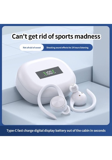 Kulak İçi Yeni Gürültü Azaltma Kablosuz 5.0 Bluetooth Kulaklık Ağrısız Kulak-kulak Numarası Egzersizi Bluetooth Kulaklık 56477843