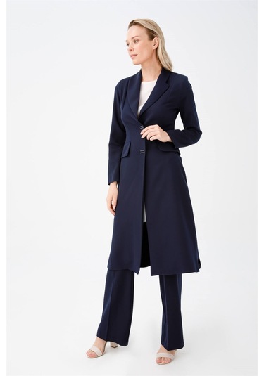 Erkek Ve Şal Yakalı Ceketli Takım Lacivert-lacivert Lacivert