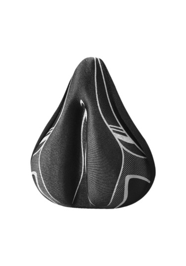 Suntek Bisiklet Sele Minderi Yumuşak Geniş Yol Bisikletleri Siyah Gri