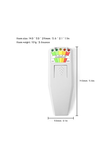 Didadodo K2 Gauss Metre, Taşınabilir Emf Dedektörü, Radyasyon Monitörü, 5 Led, Güçlü Sensör