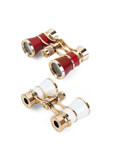 Yaozixa Kadınlar İçin Klasik Kolyeli 3x25 Binokül, Tam Metal Gövde, Bak4 Prisma Ve Fmc Lensli, Tiyatro-opera İçin Kısa Mesafe Görüntüleme